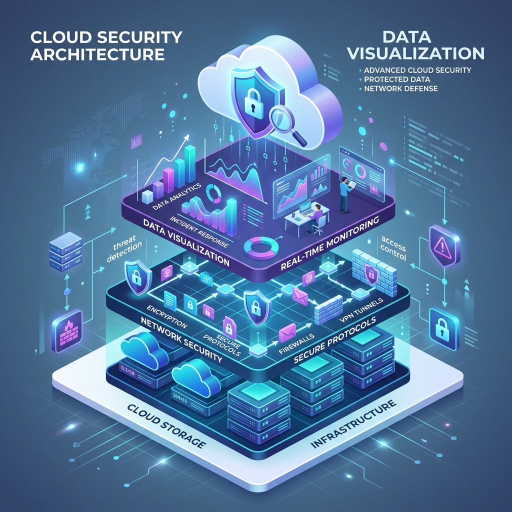 Cloud Security and Network Architecture Diagram